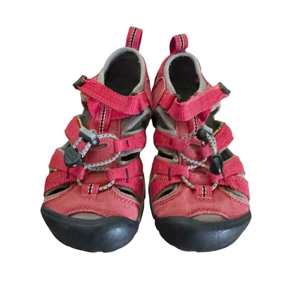 Keen Other - KEEN Kids Seacamp II CNX Sandals Shoes Racing Red Size US 11 Little Kid